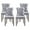 Grey, variant on Tzicr Tufted Dining Chairs Set of 2, Upholstered Dining Chairs with Nailhead Back, Nailhead Trim, Velvet Dining Chairs for Kitchen/Bedroom/Dining Room(Gold)