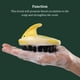 thumbnail image 5 of Wosthever Cepillo para champú, masajeador para cabeza de cuero cabelludo, pequeño, cómodo, multiusos, ahorro de tiempo, depurador Juegos de accesorios de baño Amarillo, 5 of 6