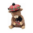 thumbnail image 2 of Figura de vaca de las Tierras Altas escocesas con gaita y sombrero Tam O'Shanter: estatua de resina para decoración del hogar con temática escocesa, para exhibir en el jardín o como regalo para los, 2 of 5