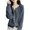 Dark Gray, variant on Womens Sweaters Fall Fashion Crewneck Long Sleeve Button Down Knitwear Drop Shoulder Relaxed Warm Cardigan for Winter Chilly Days School Lounging Weekend Errands Layering
