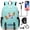 Color4, variant on Anime One_Pieces Classic Backpack Student Canvas School Bookbag Waterproof Travel Laptop Knapsack with USB Charging Port