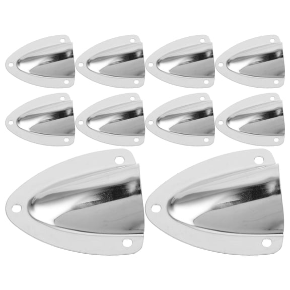 UPOUART 10Pcs Plated Silver Stainless Steel Universal Boat Vent Cover for Marine and Yacht Airflow
