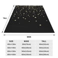 thumbnail image 3 of Fotbe Star Silver Glitter Manta de Franela Acolchonada con Estampado, Súper Suave y Esponjosa, Extra Grande para Sofá, Cama, Uso Todo el Año-40"x30", 3 of 7