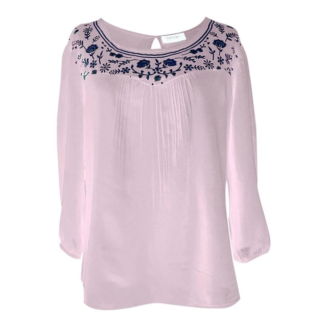 Blusa George Talla 40 Manga 3/4 Rosa