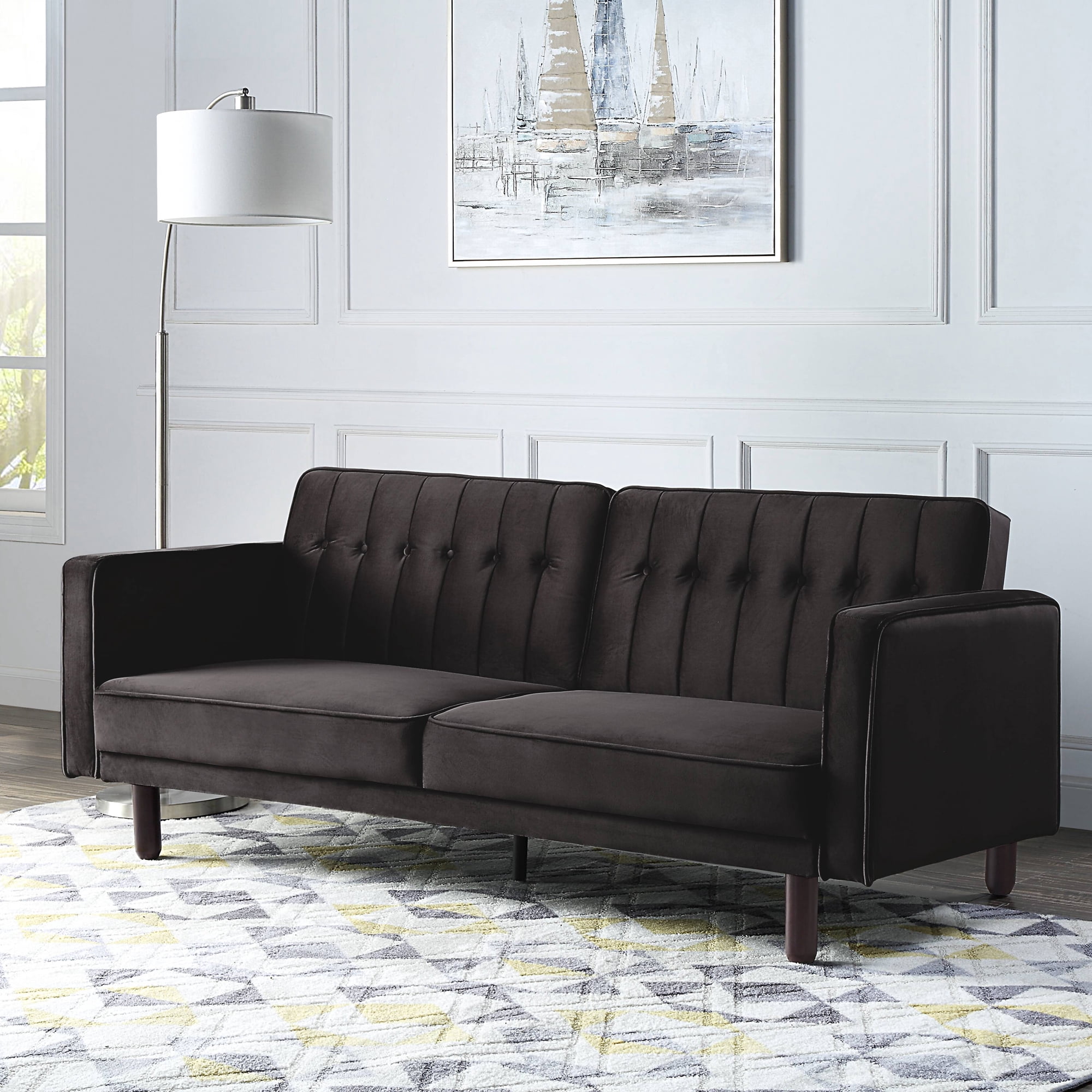 ACME Qinven Adjustable Sofa in Dark Brown