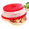 thumbnail image 2 of Collapsible Microwave Plastic Cover Food Protective Plate Dish Bowl Cover Safe Pot Microwave Cover, 2 of 6