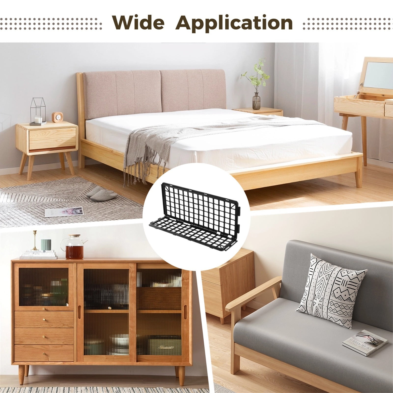 12 Pcs Under Couch Blockers, Furniture Underneath Stoppers, Plastic Under Bed Blockers, Couch Gap Protectors, Spliced Barriers to Stop Pets or Small Items from Going Under Sofa, Bed