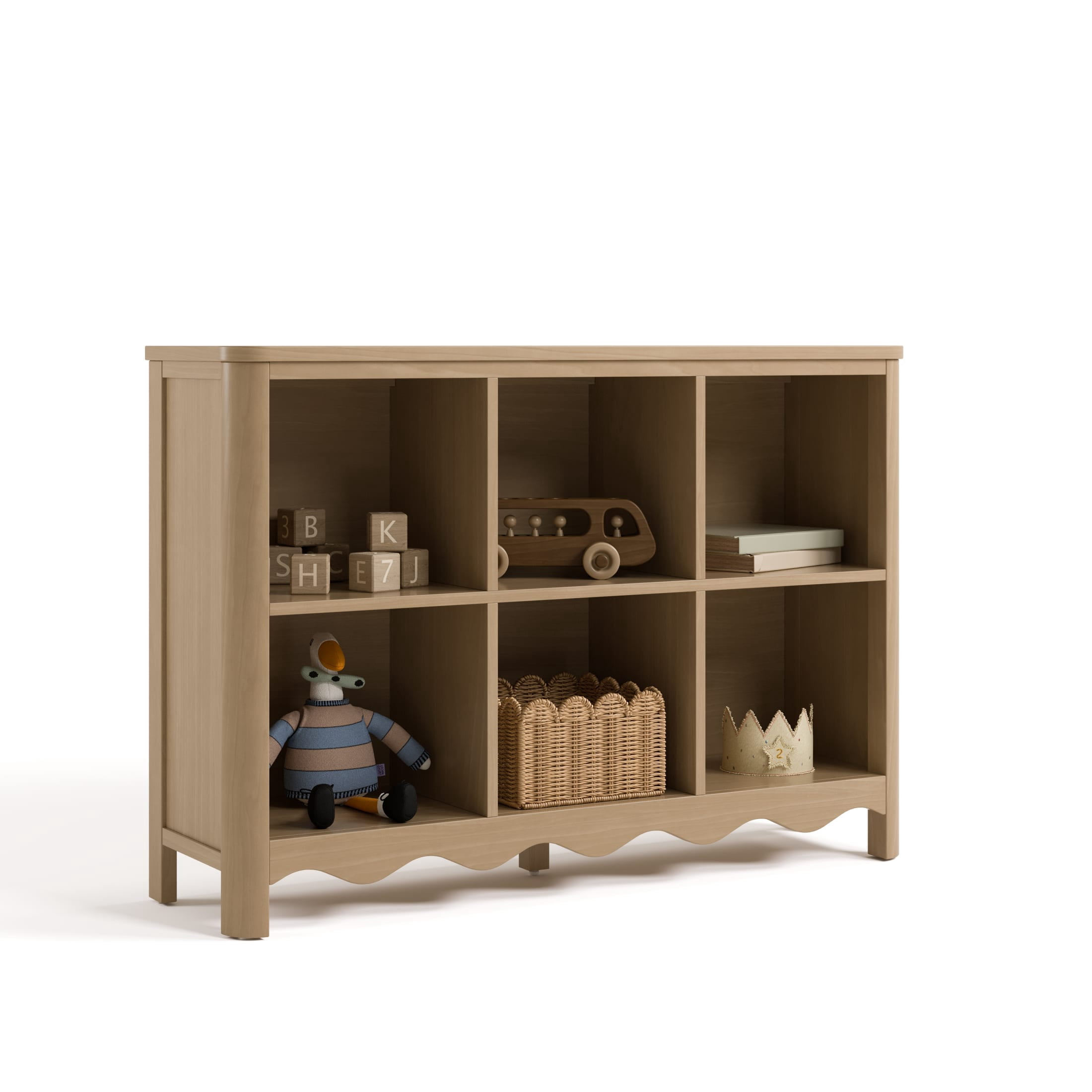 Art of Nursery by Storkcraft Casablanca 6 Cube Organizer Kids Bookcase - Driftwood