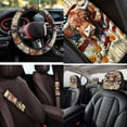 thumbnail image 4 of Uorisanigo Highland Cow 14 Pack Auto Seat Covers with Car Steering Wheel Accessories and Cars Headrest Cover Seat Belt Pads Car Console Cover Keychain Soft Decorative Universal Fit Cars,SUVs, 4 of 6