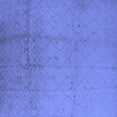 thumbnail image 1 of Ahgly Company Machine Washable Indoor Square Solid Blue Modern Area Rugs, 6' Square, 1 of 4