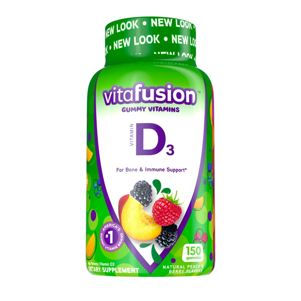 Vitafusion Vitamin D3 Gummy Vitamins, 50mcg per serving, Immune System