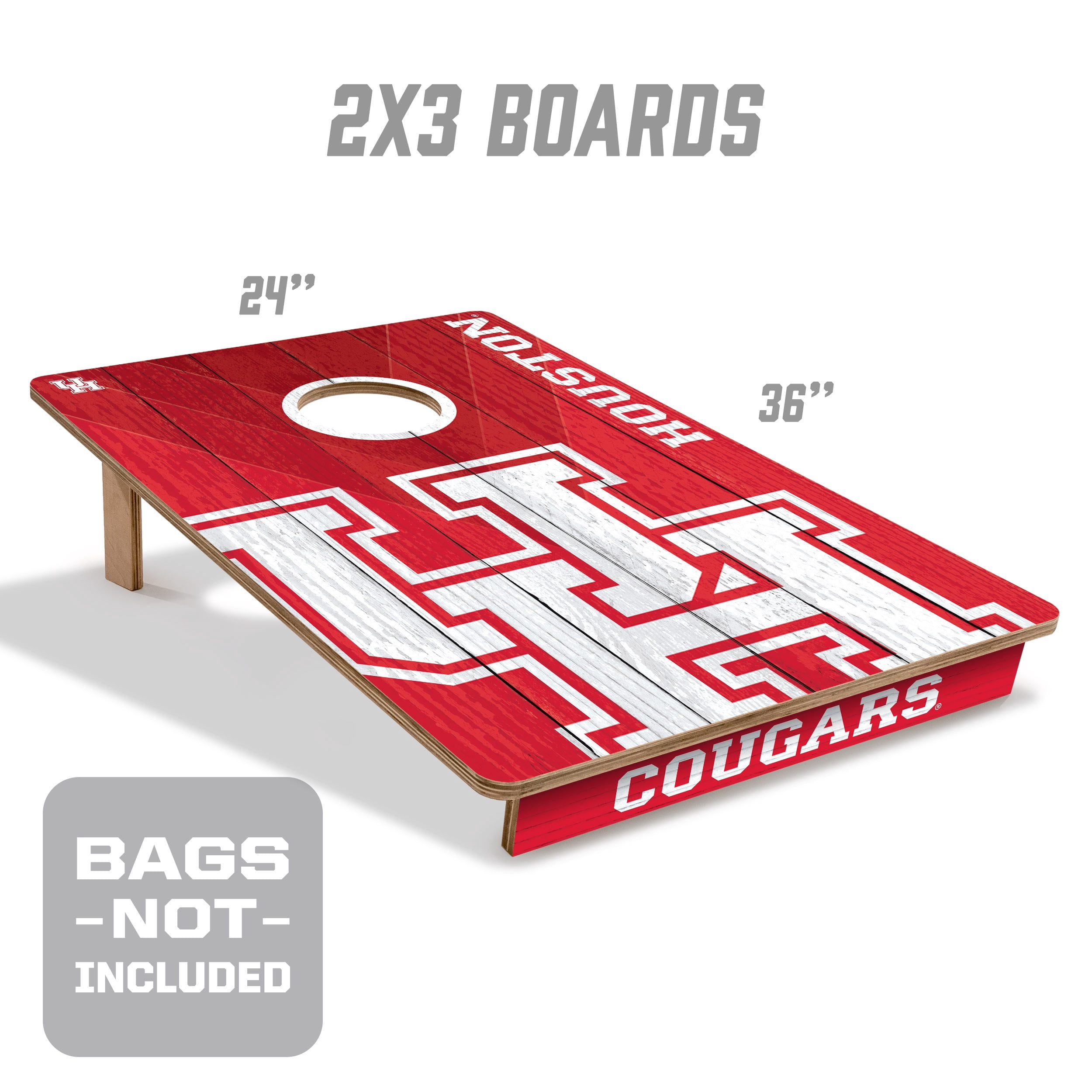 YouTheFan NCAA Houston Cougars 2' x 3' Cornhole Game No Bags