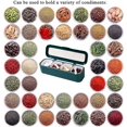 thumbnail image 4 of Spice Box Set, 4 Piece Spice Rack Seasoning Pot, Storage Container Seasoning Jar for Spices, Kitchen Container with Lid and Spoon (Dark Green), 4 of 4