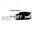thumbnail image 6 of Buckle-Down Pet Leash, Dog Leash, I Heart My Wiener Dog Silhouette Black White Red, 4 Feet Long 1.0 Inch Wide, 6 of 6
