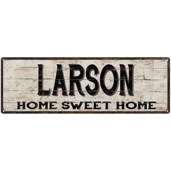 LARSON Rustic Home Sweet Home Sign Gift 6x18 Metal Decor 106180084224