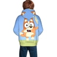 thumbnail image 6 of Lsque Bluey Patten Youth Hoodie Sweatshirt Pullover with Kangaroo Pocket Boys and Girls Hoodie Warm Hoodie for Kids, 6 of 8