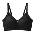 thumbnail image 7 of NIEWTR Front Closure Wireless Bras for Women No Underwire Compression Support Adjustable Straps Everyday Comfort Bra(Black,L), 7 of 7