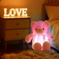 thumbnail image 4 of Linnome Bear Plush Toy Soft Glowing Stuffed Animal for Bedroom Home and Valentine's Day Joy, 4 of 6