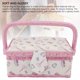 thumbnail image 4 of Cesta De Costura, Caja De Almacenamiento De Suministros De Costura, Portátil, Varios Mini Bolsillos, 2 Capas Con Alfiletero Para Bordado, 4 of 7