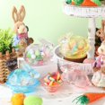 thumbnail image 3 of Easter Candy Dish Bunny Glass Jar with Lid Set of 4 Colorful Bunny Candy Bowls Spring Easter Table Decorations Party Favor Storage, 3 of 4