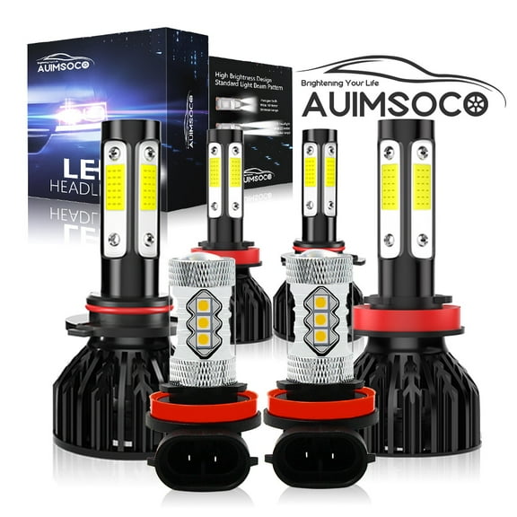 For Honda	Accord 2008-2015 9005 H11 H11 High/Low Fog Lights, Pack of 6 LED Headlights Combo Bulbs Kit, 6000K White 4000LM Bright, 50000 Hours Lifespan High Power Lamps, Canbus Ready