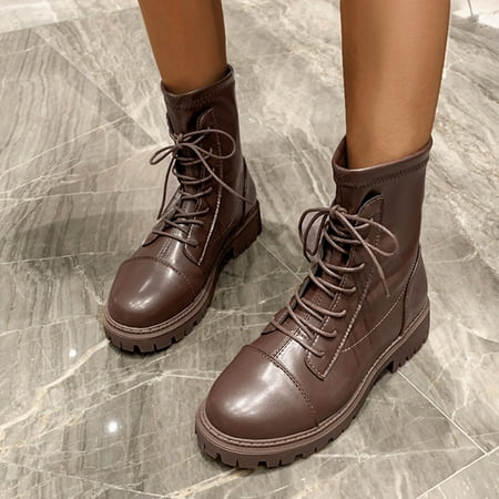 

TANGNADE Womens Cowboy Boots Comfortable Retro Pointed Toe Chunky Heel Western Cow Girl Mid Calf Boots Shoes