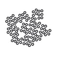 thumbnail image 4 of Lipstore 100 Pcs Œillets de Badminton Protecteurs de Cordes Outils de Réparation Remplacement Joints Universels en Nylon Portables Anneaux Noirs, 4 of 8