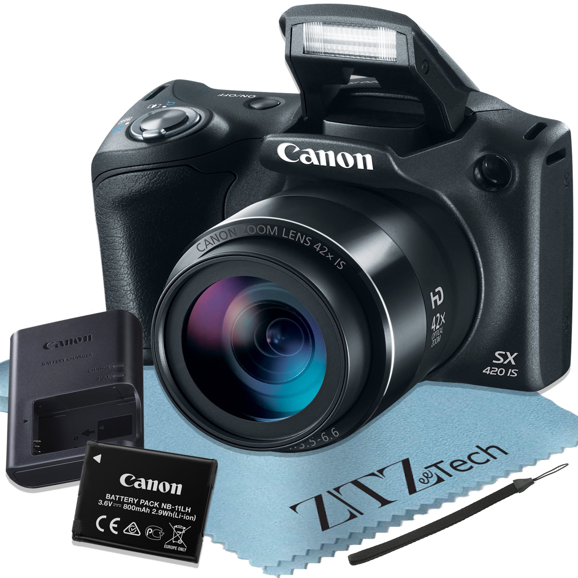 Canon Powershot SX420 20MP Digital Camera (Black) HD 720p with 42x