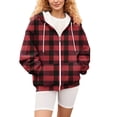 thumbnail image 6 of Bovemsi Sweatshirt for Women Women's Fashion Spring Autumn Casual Long Sleeve Sweatshirts Zip Up Hoodie, 6 of 7