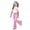 ww1-Pink, variant on Girl's Pants Set Bowknot 2 Piece Outfit Girls Casual Sets Size 8 Graphic Short Sleeve Tops and Bell Bottom Flare Leg Pants(Size 9-10 Years,Beige)