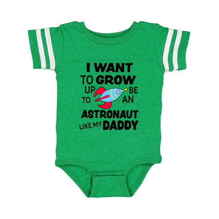 

Inktastic I Want To Grow up To Be an Astronaut Like My Daddy Gift Baby Boy or Baby Girl Bodysuit