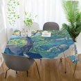 thumbnail image 3 of Yayeee Tablecloths 60" x 60" Rectangle Wrinkle Resistant Party Table Cover, Beige Tree, 3 of 8