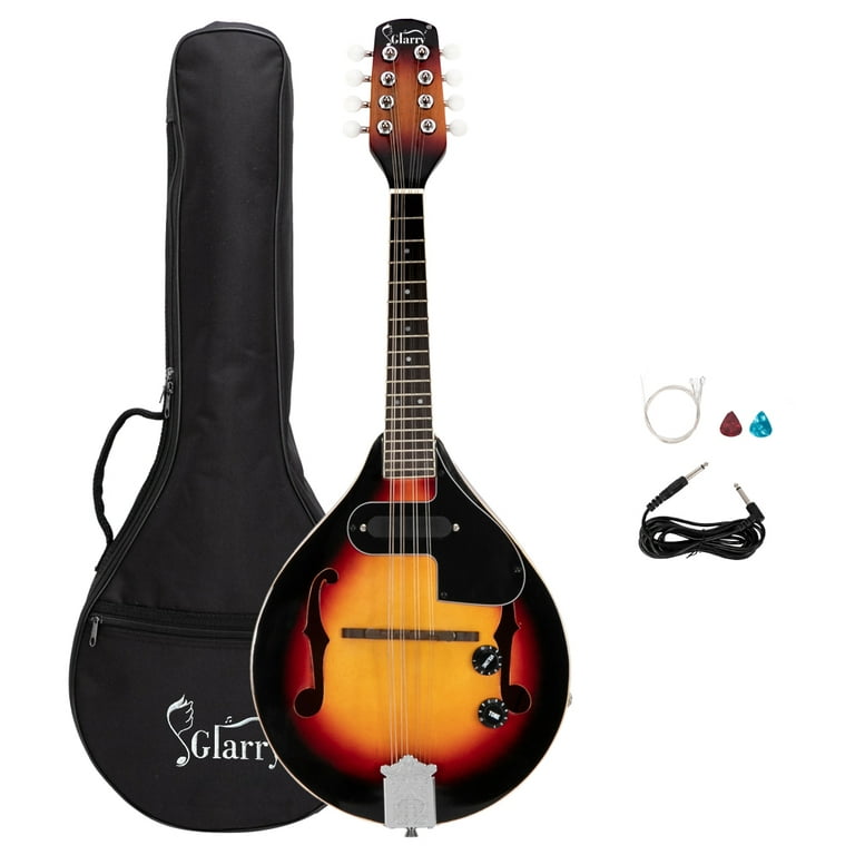 Topcobe A Style 8-String Acoustic Electric Mandolin Double, Duty