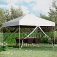 thumbnail image 2 of Outsunny Pop-Up Canopy Tent Outdoor Party Tent, Silver, 2 of 10