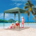 thumbnail image 5 of Ktaxon Leg 6.5' x 6.5' Ez Pop up Anti Uv Patio Tent Folding Gazebo Backyard Canopy Green, 5 of 9