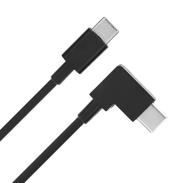 Cable de datos de gafas FPV, cable de datos tipo C a tipo C para DJI Cable de datos de gafas FPV de 90 grados con durabilidad para gafas de vuelo DJI FPV ANGGREK GB2720