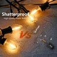 C7 LED Night Light Bulbs, Clear Plastic, 2200K Warm White, 12 Pack ...