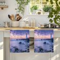 thumbnail image 4 of Coastal Kitchen Towels Set of 3, Summer Beach Ocean Nautical Absorbent Dish Towels for Kitchen, Microfiber Hand Towel, Quick Drying Tea Towel for Cleaning Decorative Dishcloths, 4 of 7