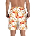 thumbnail image 3 of Kdxio Cartoon Chicken Pattern Mens Casual Shorts - Drawstring Summer Beach Sports Shorts for Men, 3 of 9