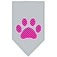 thumbnail image 4 of Pet and Dog Bandana Screen Printed, "Pink Swiss Dot Paw", 4 of 10