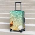 thumbnail image 2 of Lsque Starfish And Seashell On The Beach Printed Luggage Cover, Travel Luggage Protector,Scratch and Dirt Resistant, Fits 18-32 Inch Luggage - X-Large, 2 of 9