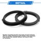 thumbnail image 3 of Anillo Espaciador de Altavoz Unique Bargains Adaptador de Altavoz Tweeter para Ford Escape 2012-2022 para 6.5'' ABS 2 Juegos, 3 of 6