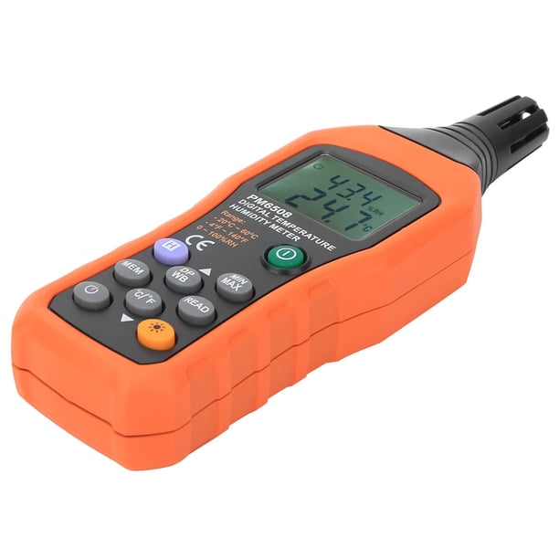 Medidor digital de humedad y temperatura PEAKMETER PM6508 Bling Bling
