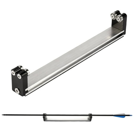 Arrow Spinner Tester Arrow Squaring Device for Shaft Straightness Vane Tuning 11.8 Inch Aluminum Construction Arrow Straightness Detector Tool No Assembly Requireds