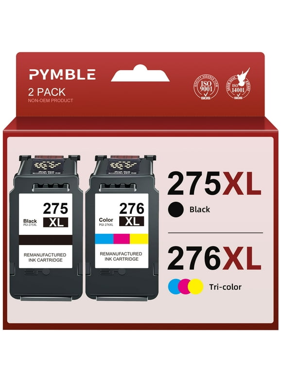 275 Ink Cartridges for Canon ink 275 and 276 for Canon 275XL 276XL PG 275 CL276 Ink for Canon Pixma TS3522 TS3520 TS3500 TR4722 TR4720 TR4700 (1 Black, 1 Tri-Color)