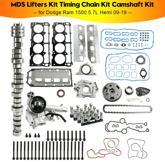 MDS Lifters Kit Timing Chain Kit Camshaft Kit for Dodge Ram 1500 5.7L Hemi 09-19