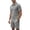 A-Grey630, variant on JAJAHO Mens Short Set Summer 2 Piece Outfits Casual Solid Color Jacquard Quarter Zip Lapel Short Sleeve T Shirts Shorts Set Comfortable Lightweight Stylish Outfit