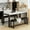 White/Black, variant on Baxluxe Dining Table Set, Rectangular Dining Table with Bench Set, Dining Table Set for 2-4 for Apartment, Kitchen and Dining Room, Antique Color