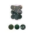 thumbnail image 2 of Qwtwty 12 Pcs Flocked Christmas Ornaments Set, Shatterproof Xmas Tree Decorations Hanging Baubles Set for Indoor Outdoor Holiday Wedding Party Decor, 2 of 7