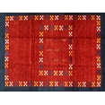 thumbnail image 1 of Ahgly Company Indoor Rectangle Contemporary Red Abstract Area Rugs, 7' x 9', 1 of 6